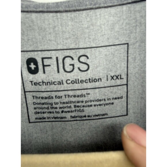 FIGS Rafaela Cargo Scrub Jumpsuit Womens Gray Technical Collection Jogger XXL - Picture 6 of 16